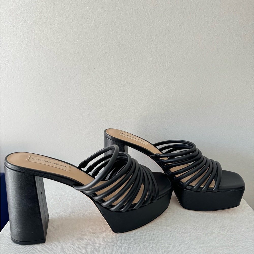 Antonio Melani Black Women's Platform Heels